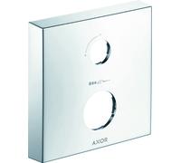 hansgrohe AXOR rosace de rallonge, carrée, 2 trous, avec marquage de réglage de débit et de température, 14970140, 14970140, Colorazione: Bronzo spazzolato