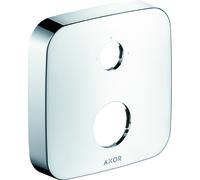 hansgrohe AXOR rosace de rallonge, softsquare, 2 trous, marquage 0-1-2, 14973820, 14973820, Colorazione: Nichel spazzolato