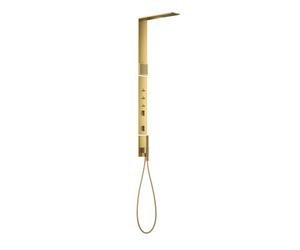 hansgrohe AXOR ShowerComposition Panneau de douche, avec thermostat, douche de tête 110/220, douchette dépaule, accessoires inclus, 12595990, 12595990, Colorazione: Ottica in oro lucido