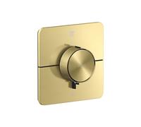 hansgrohe AXOR ShowerSelect ID thermostat, encastré, softsquare, 2 consommateurs, 36754950, 36754950, Colorazione: Ottone spazzolato