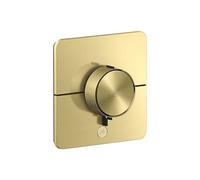hansgrohe AXOR ShowerSelect ID thermostat, Highflow, encastré, 1 consommateur, une sortie supplémentaire, softsquare, 36778950, 36778950, Colorazione: Ottone spazzolato