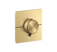 hansgrohe AXOR ShowerSelect ID thermostat, Highflow, encastré, 1 consommateur, une sortie supplémentaire, carré, 36777250, 36777250, Colorazione: Ottico oro spazzolato