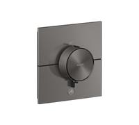 hansgrohe AXOR ShowerSelect ID thermostat, Highflow, encastré, 1 consommateur, une sortie supplémentaire, carré, 36777340, 36777340, Colorazione: Cromo nero spazzolato