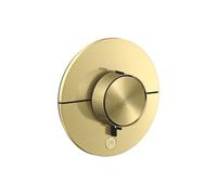 hansgrohe AXOR ShowerSelect ID thermostat, Highflow, encastré, 1 consommateur, une sortie supplémentaire, rond, 36776950, 36776950, Colorazione: Ottone spazzolato