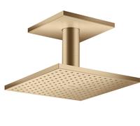 hansgrohe AXOR ShowerSolutions de douche AXOR 250/250 Pomme de douche suspendue 1 jet, raccordement au plafond, 35308140, 35308140, Colorazione: Bronzo spazzolato