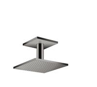 hansgrohe AXOR ShowerSolutions de douche AXOR 250/250 Pomme de douche suspendue 1 jet, raccordement au plafond, 35308330, 35308330, Colorazione: Cromo nero lucido