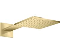hansgrohe AXOR ShowerSolutions douche de tête de douche 250/250 2 jets, raccord mural, bras de douche 450 mm, 35310950, 35310950, Colorazione: Ottone spazzolato