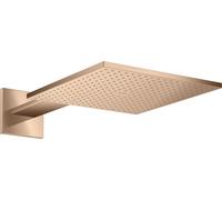hansgrohe AXOR ShowerSolutions douche de tête de douche 300/300 1 jet, raccord mural, bras de douche 450 mm, 35314300, 35314300, Colorazione: Oro rosso lucido