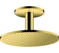 hansgrohe AXOR ShowerSolutions douche suspendue 300 2jet, raccordement au plafond, 35304990, 35304990, Colorazione: Ottica in oro lucido