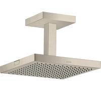 hansgrohe AXOR ShowerSolutions douchette suspendue 240/240 1 jet, raccordement au plafond, 10929820, 10929820, Colorazione: Nichel spazzolato
