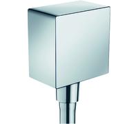 Hansgrohe AXOR ShowerSolutions FixFit Attacco tubo flessibile quadrato, Colorazione: cromo