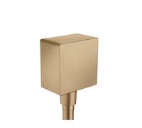 hansgrohe AXOR ShowerSolutions FixFit Raccord de flexible Karree, 36732140, 36732140, Colorazione: Bronzo spazzolato