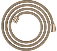 hansgrohe AXOR ShowerSolutions flexible de douche textile, 2000mm, écrou cylindrique des deux côtés, 28291140, 28291140, Colorazione: Bronzo spazzolato