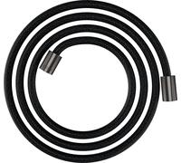 hansgrohe AXOR ShowerSolutions flexible de douche textile, 2000mm, écrou cylindrique des deux côtés, 28291340, 28291340, Colorazione: Cromo nero spazzolato