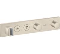 hansgrohe AXOR ShowerSolutions module de thermostat Select 460/90, encastré, 2 consommateurs, kit complet, 18355820, 18355820, Colorazione: Nichel spazzolato