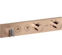 hansgrohe AXOR ShowerSolutions module de thermostat Select 460/90, encastré, 2 consommateurs, kit complet, 18355300, 18355300, Colorazione: Oro rosso lucido