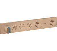 hansgrohe AXOR ShowerSolutions module de thermostat Select 530/90, encastré, 3 consommateurs, set complet, 18356310, 18356310, Colorazione: Oro rosso spazzolato