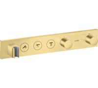 hansgrohe AXOR ShowerSolutions module de thermostat Select 530/90, encastré, 3 consommateurs, set complet, 18356950, 18356950, Colorazione: Ottone spazzolato