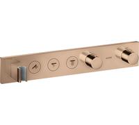 hansgrohe AXOR ShowerSolutions module de thermostat Select 530/90, encastré, 3 consommateurs, set complet, 18356300, 18356300, Colorazione: Oro rosso lucido