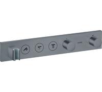 hansgrohe AXOR ShowerSolutions module de thermostat Select 530/90, encastré, 3 consommateurs, set complet, 18356340, 18356340, Colorazione: Cromo nero spazzolato