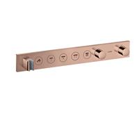 hansgrohe AXOR ShowerSolutions module de thermostat Select 670/90, encastré, 5 consommateurs, set complet, 18358300, 18358300, Colorazione: Oro rosso lucido