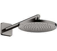 hansgrohe AXOR ShowerSolutions pomme de douche 245, 1 type de jet, économie deau, 35381330, 35381330, Colorazione: Cromo nero lucido