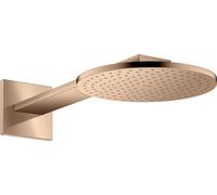 hansgrohe AXOR ShowerSolutions pomme de douche 250 1 jet, raccord mural, bras de douche 450 mm, 35284300, 35284300, Colorazione: Oro rosso lucido