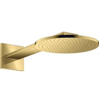 hansgrohe AXOR ShowerSolutions pomme de douche 250 1 jet, raccord mural, bras de douche 450 mm, 35284990, 35284990, Colorazione: Ottica in oro lucido