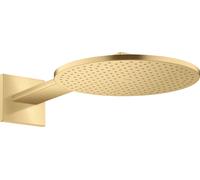 hansgrohe AXOR ShowerSolutions pomme de douche 300 1 jet, raccord mural, bras de douche 450 mm, 35300250, 35300250, Colorazione: Ottico oro spazzolato