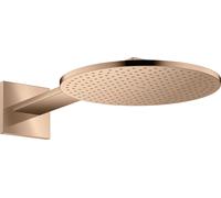 hansgrohe AXOR ShowerSolutions pomme de douche 300 1 jet, raccord mural, bras de douche 450 mm, 35300300, 35300300, Colorazione: Oro rosso lucido