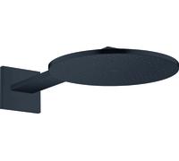 hansgrohe AXOR ShowerSolutions pomme de douche 300 1 jet, raccord mural, bras de douche 450 mm, 35300670, 35300670, Colorazione: Nero opaco