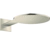 hansgrohe AXOR ShowerSolutions pomme de douche 300 1 jet, raccord mural, bras de douche 450 mm, 35300820, 35300820, Colorazione: Nichel spazzolato