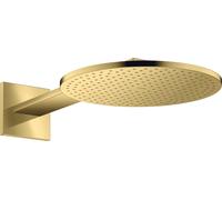 hansgrohe AXOR ShowerSolutions pomme de douche 300 1 jet, raccord mural, bras de douche 450 mm, 35300990, 35300990, Colorazione: Ottica in oro lucido