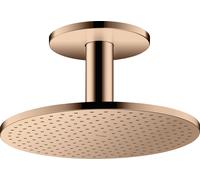 hansgrohe AXOR ShowerSolutions pomme de douche 300 1 jet, raccordement au plafond, 35301300, 35301300, Colorazione: Oro rosso lucido