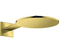 hansgrohe AXOR ShowerSolutions pomme de douche 300 2 jet, raccord mural, bras de douche 450 mm, 35303990, 35303990, Colorazione: Ottica in oro lucido