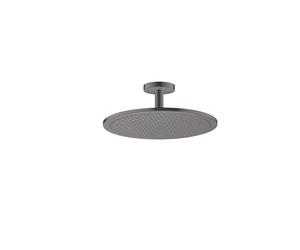 hansgrohe AXOR ShowerSolutions pomme de douche 350 1 jet, raccordement au plafond, 26035340, 26035340, Colorazione: Cromo nero spazzolato