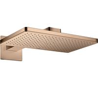 hansgrohe AXOR ShowerSolutions pomme de douche 460/300 1 jet, bras de douche, rosette carrée, 35278300, 35278300, Colorazione: Oro rosso lucido