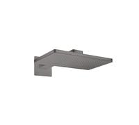 hansgrohe AXOR ShowerSolutions pomme de douche 460/300 1 jet, bras de douche, rosette carrée, 35278340, 35278340, Colorazione: Cromo nero spazzolato
