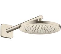 hansgrohe AXOR ShowerSolutions Pommeau de douche 245 1 jet économie deau+, 35389820, 35389820, Colorazione: Nichel spazzolato