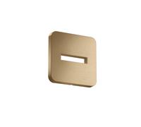 hansgrohe AXOR ShowerSolutions rosace, softsquare, 130x130mm, 35214140, 35214140, Colorazione: Bronzo spazzolato