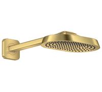 hansgrohe AXOR ShowerSphere Douche de tête 250/160 1jet EcoSmart avec bras de douche, 6 l/min, 39770250, 39770250, Colorazione: Ottico oro spazzolato
