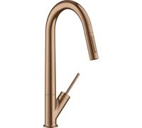 Hansgrohe AXOR Starck miscelatore cucina monocomando 270 con doccetta estraib...