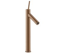 hansgrohe AXOR Starck Mitigeur monocommande de lavabo pour lavabo sans vidage escamotable, 10129310, 10129310, Colorazione: Oro rosso spazzolato