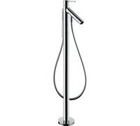 hansgrohe AXOR Starck Mitigeur monocommande de baignoire, sur pied, saillie 156mm, 10455330, 10455330, Colorazione: Cromo nero lucido