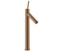 hansgrohe AXOR Starck Mitigeur monocommande de lavabo pour lavabo sans vidage escamotable, 10129310, 10129310, Colorazione: Oro rosso spazzolato