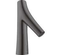 hansgrohe AXOR Starck Organic Mitigeur de lavabo, électronique, alimentation secteur, température préréglable, saillie 117mm, 12174340, 12174340, Colorazione: Cromo nero spazzolato