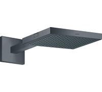 hansgrohe AXOR Starck ShowerCollection 24 x 24 1jet Douche de tête avec bras de douche, 10925340, 10925340, Colorazione: Cromo nero spazzolato