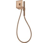 hansgrohe AXOR Starck ShowerCollection Module de douchette encastré 12 x 12, carré, 10651310, 10651310, Colorazione: Oro rosso spazzolato