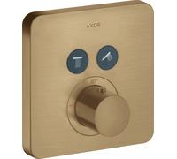 hansgrohe AXOR Starck ShowerSelect Soft Thermostat encastré pour 2 consommateurs, 36707140, 36707140, Colorazione: Bronzo spazzolato