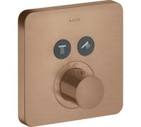hansgrohe AXOR Starck ShowerSelect Soft Thermostat encastré pour 2 consommateurs, 36707310, 36707310, Colorazione: Oro rosso spazzolato